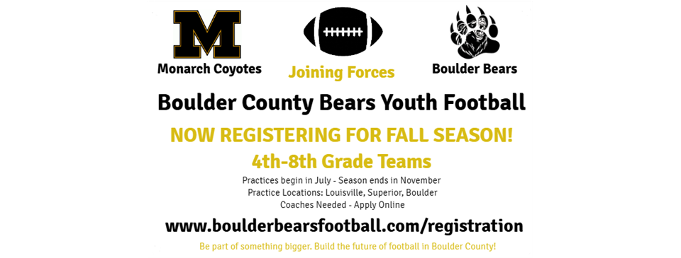 Introducing Boulder County Bears Youth Football!